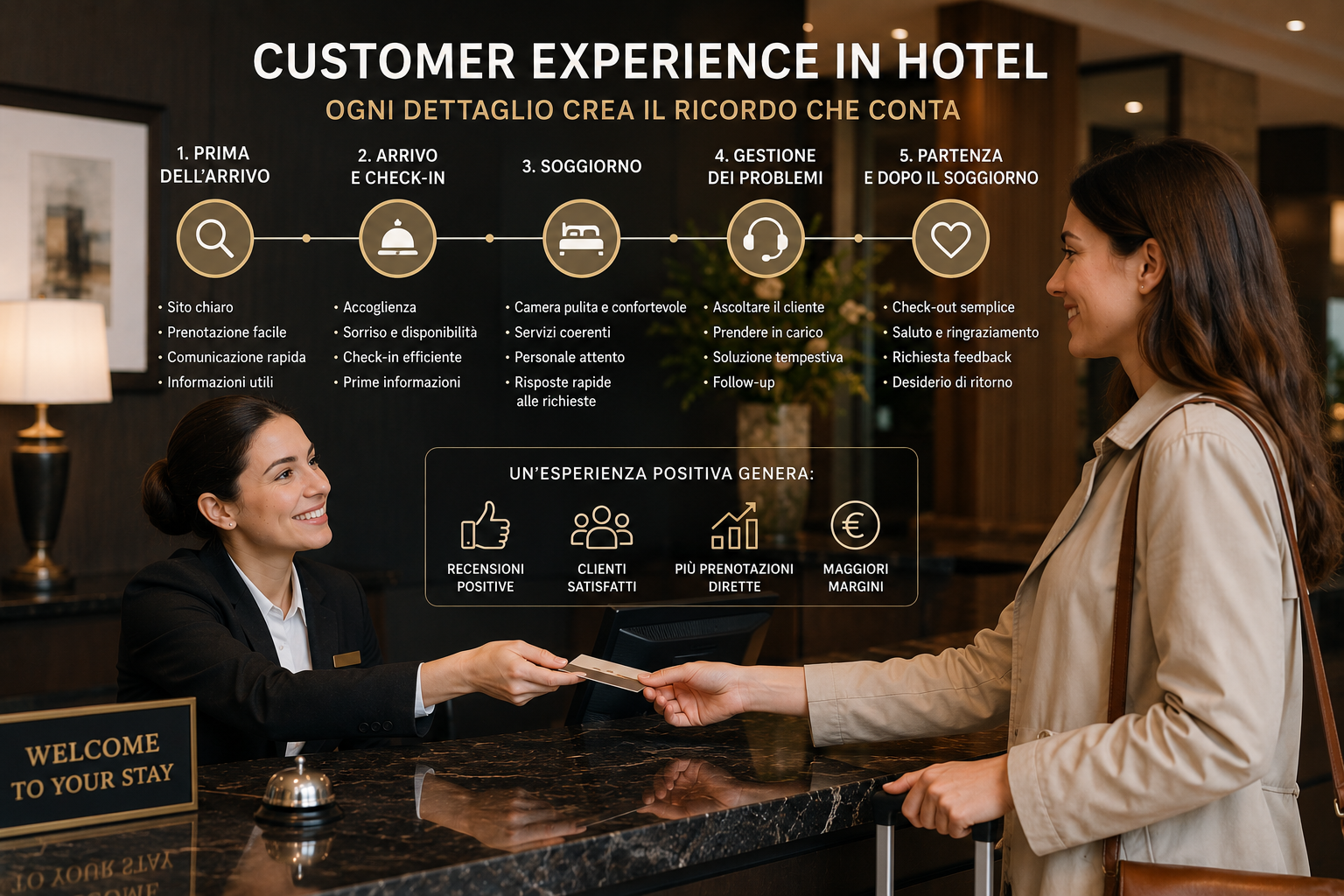 Customer experience hotel: se non la progetti tu, la giudicherà il cliente nelle recensioni